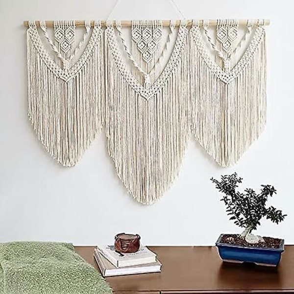 Bohemisk Macrame Väggbonad Tapestry 110*82CM