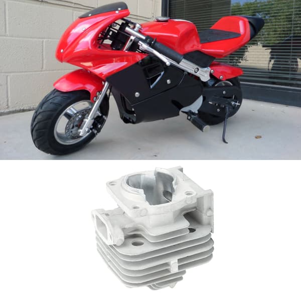 43CC 2-takts motorcylinderhoved passer til 40 mm POCKET BIKES APC CHOPPERS