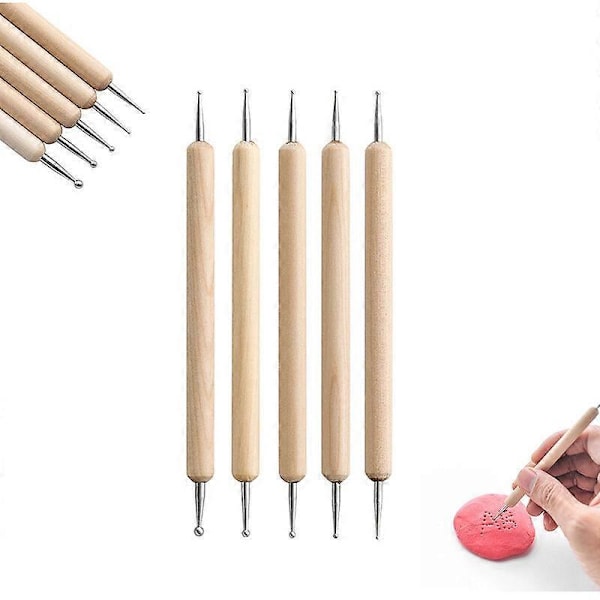 45 st Keramik Skulpteringsverktyg Kit Lera Skulpteringsverktyg Modellering Verktyg för Krukmakare, Keramik, DIY Konstnär