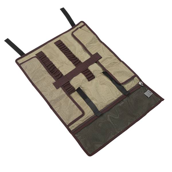 Teltstiften oppbevaringspose enkel håndtaksdesign mesh lomme Oxford klut teltplugger camping hammer butikkpakke lys khaki