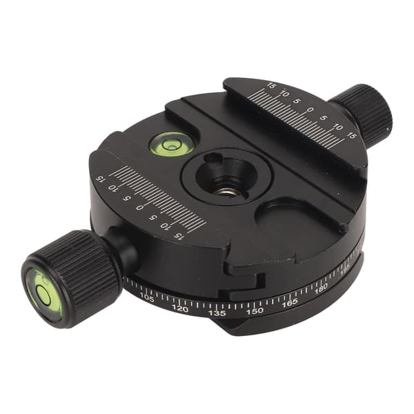 Quick Release Plademontering 360 Graders Panorama QR Plader Monteringsadapter med Boble Libelle til DSLR Videokamera