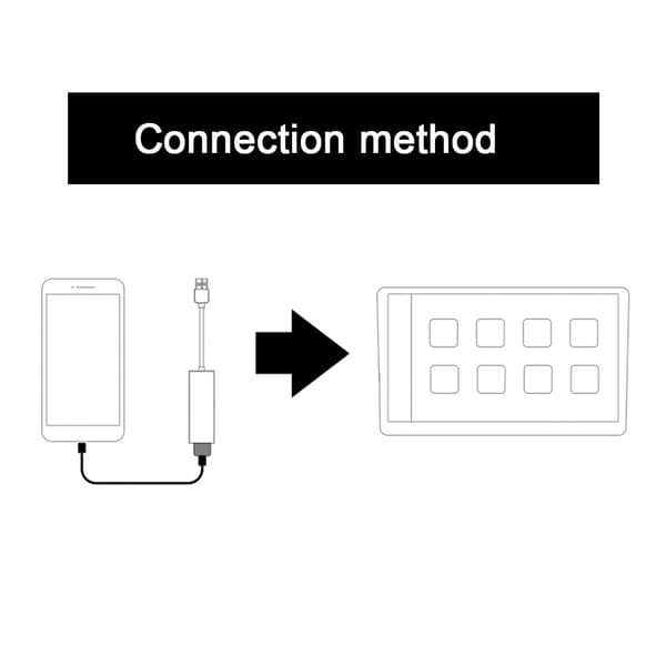 USB Dongle Adapter Carplay Mobiltelefonnavigasjon til bilskjerm for Android for IOS Svart