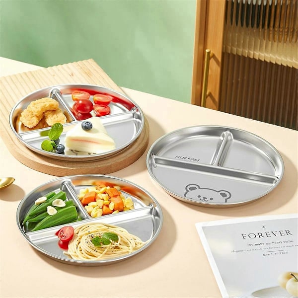 2 STK Delt Vestlig Matfat Pastarett Salat Grillfat, C