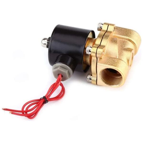 3/4-tommer NC magnetventil, 220V, zinklegering, maks. tryk 0,8 MPa, til gas, luft, vand, olie - 4-tommer
