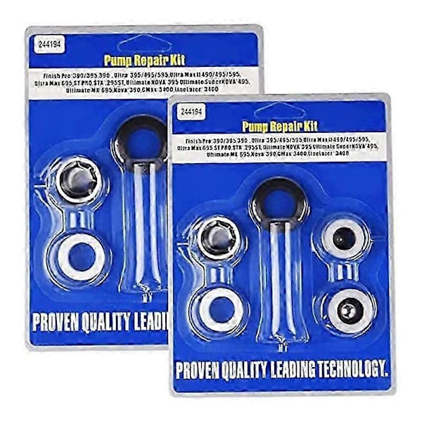 244194 Eftermarknads Pump Reparations Packningssats kompatibel med Airless Färgspruta 390 395 490 495 595 3400 Compa
