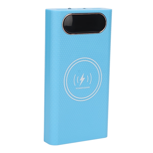 10W 5W 6 21700 Akkukotelo Hitsaus Ilmainen Power Bank Box Kit DIY Langaton laturi Case Sininen