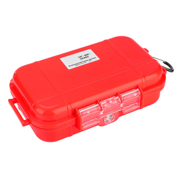 Udendørs overlevelse Stødsikker vandtæt opbevaringstaske Lufttæt bæreboksbeholder (rød)