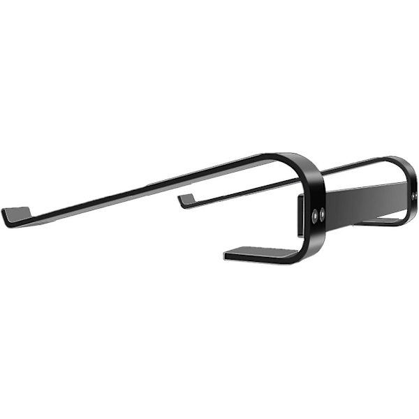 Laptop Stand - 10 til 18 tommer Laptop Stand - Universal Ventileret Laptop Stand Kompatibel med MacBook, Notebook, ASUS, Acer, etc - Sort Aluminium