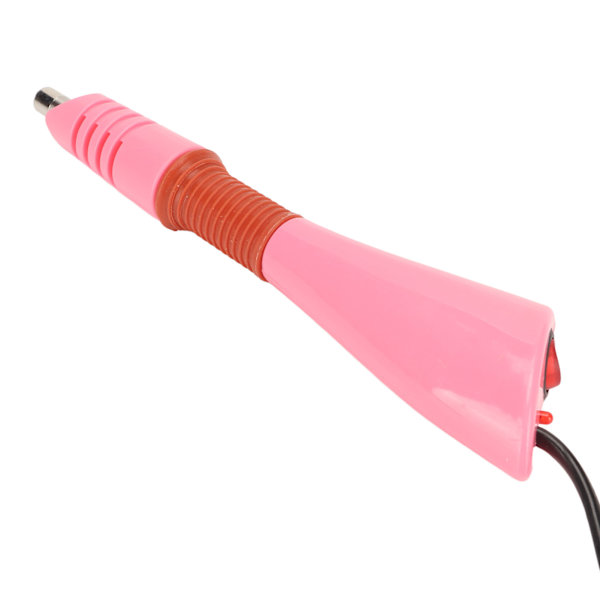 Självständig termostat för varmfixapplikator, energibesparande metall DIY varmfixmaskin med 7 spetsar järnringar rosa AU-kontakt 110-220V