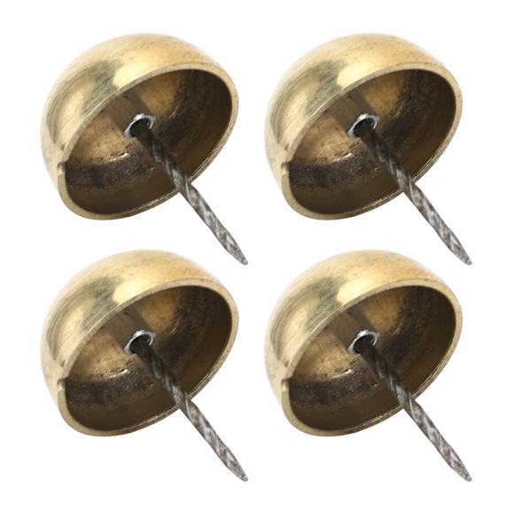 4 stk møbelspiker, rundt hode, antikk messing, dekorative sofa-møbeltilbehør 3cm-6cm4cm messing
