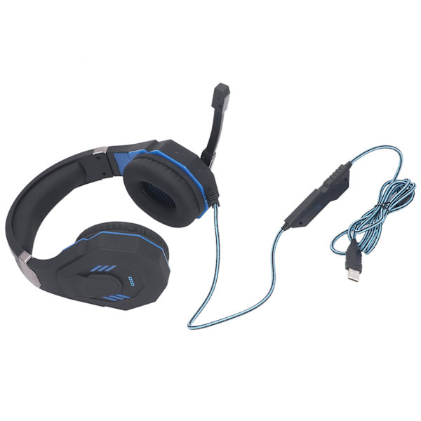 Peliheadset 7.1 Surround Sound Noise Cancelling PC USB -pelikuulokkeet mikrofonilla kannettavalle tietokoneelle Call Center