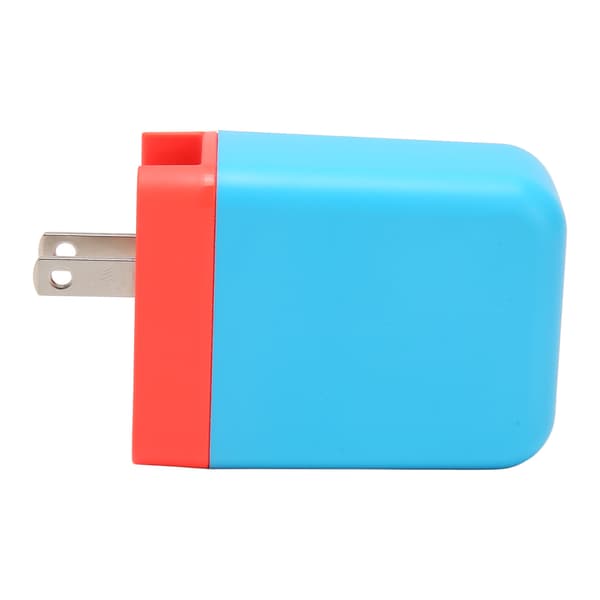 65W USB C-oplader 4K 60Hz HD Multimedia Interface 3 porte foldbar GaN-oplader til Switch-skærm TV-projektor 100-240V rød blå stik