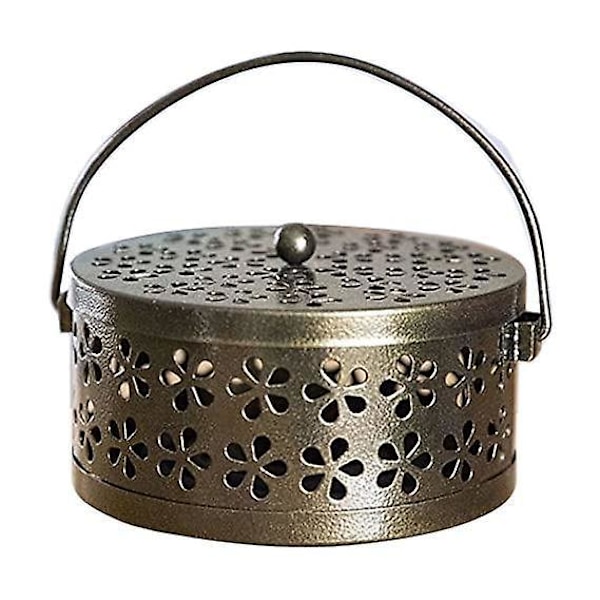 Klassisk Design Jern Myggespiralholder med Håndtag - Bronze (2 stk)
