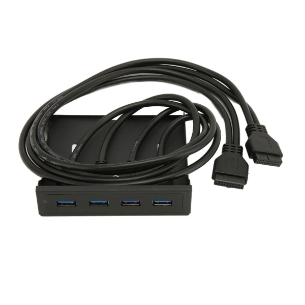 USB frontpanel 4 porter USB 3.0 dobbel 19 pins stabil overføringsstøtte Hot Plug 3,5 tommers frontpanel for datamaskindeksel