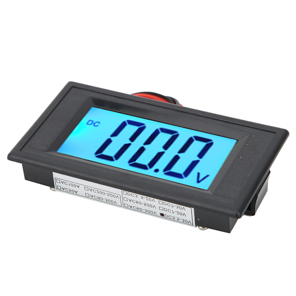 YB5135D LCD digital skjerm to-leder likespenningsmåler monitor voltmeter (halvforsegling DC3.5V-30V)