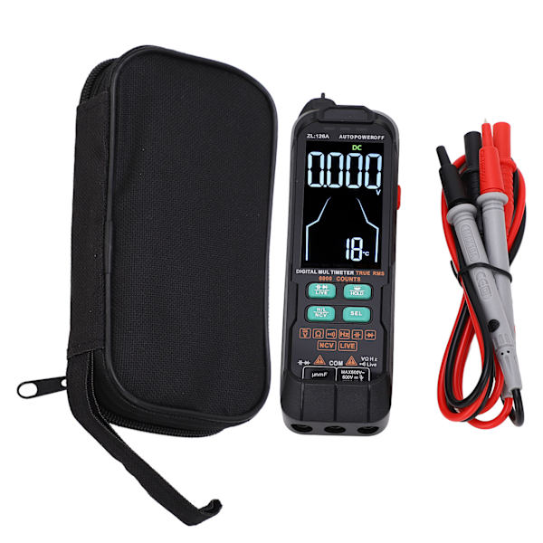 Digital multimeter 6000 räkningar DC AC ström voltmätare testare kapacitans ohm diod multimeter Live Wire testare verktyg 600V