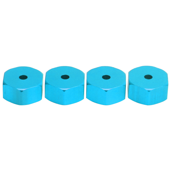 4 stk 5 mm til 12 mm kombinerhjulnav sekskantadapter tilbehør for WPL D12 1/10 RC TrucksBlue