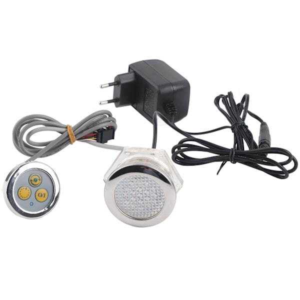Farverige undervandslys 12V vandtæt LED-lampe med controller til pool spabad EU 230-240V