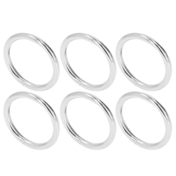 20 stk. metalringe 4x32mm jern robuste holdbare multifunktionelle udsøgte metal O-ringe sølv