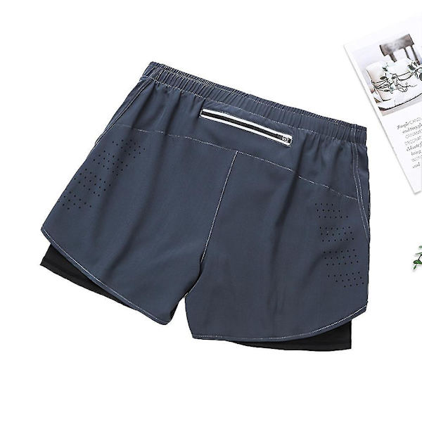 Herrshorts i dubbla lager med snabbtorkande funktion, S, krämvit