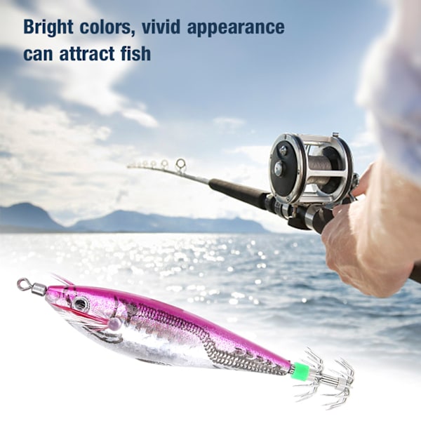 10cm Høy Kvalitet Blekksprut Fiske Hook Lokkebete Deler Fiske Tilbehør (rosa rød)