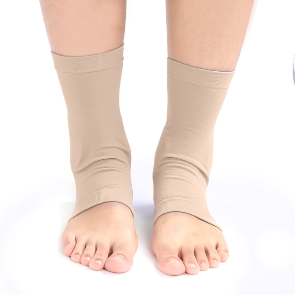 Blødt elastisk ankelbeskyttelsesærme Silikone beskyttelsespude Åndbar fod Hæl Crack Sock