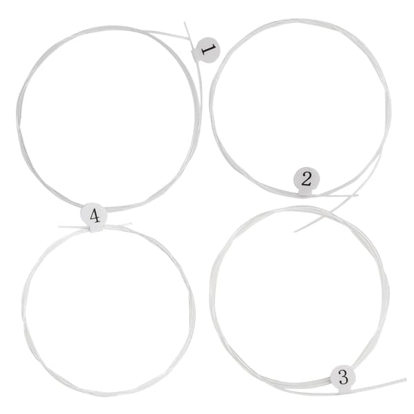 4 st ukulele strängset Ljust ljud Kol High End Transparenta gitarrtillbehör