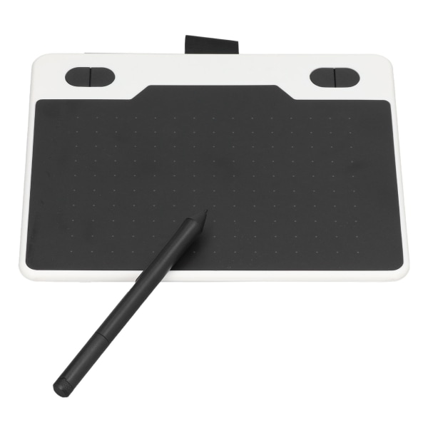 Grafik Ritplatta 155x100 mm 233 PPS 5080 LPI 8192 Levels Stylus 4 Anpassningsbara nycklar USB -port Digital Art Tablet Vit