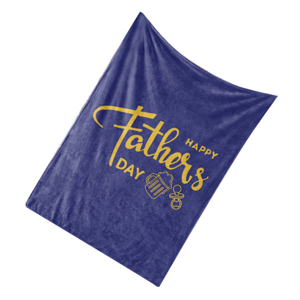 Napfilt Polyester Hemmakontor Hotell Reseblanket med ord för fars present 150x200cm/59.1x78.7in