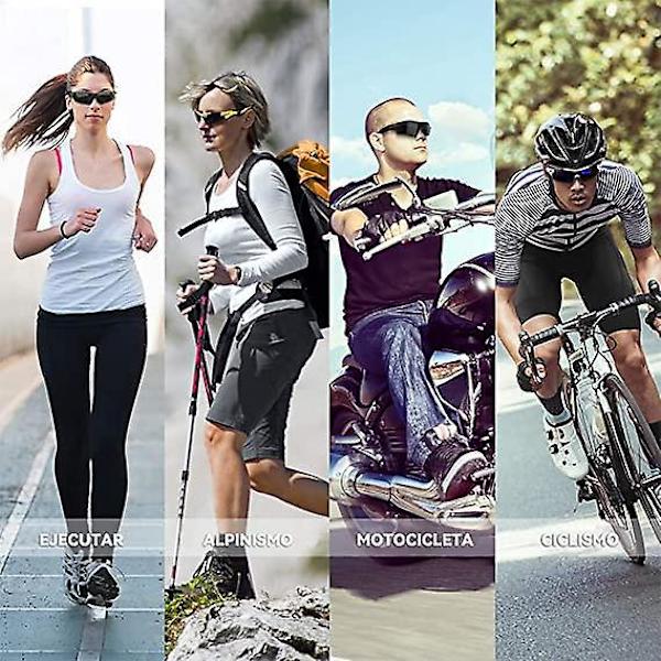 UV400 Polariseret Sports Solbriller til Mænd og Kvinder - Ideel til Cykling, Kørsel, Løb, Fiskeri og Mere