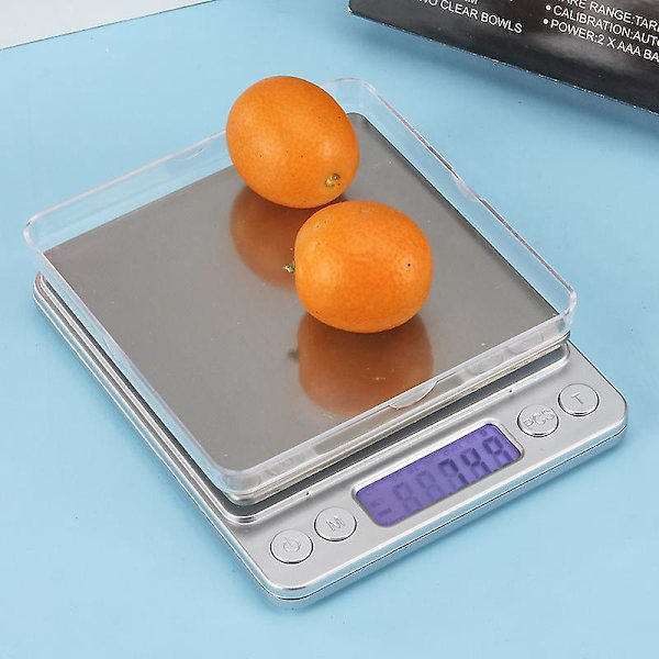 USB Laddningsbar Mini Matvåg med LCD-Skärm, Hög Noggrannhet, 500g/0.1g