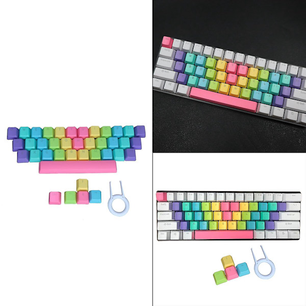 PBT 39 Tangenter DIY Anpassade Mekaniska Gamingtangentbord Universella Tangenter