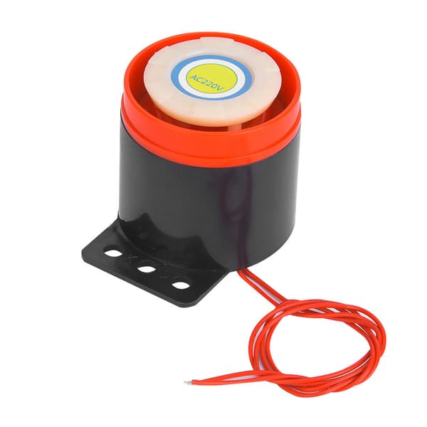 AC 220V 110dB Aktiv Summeralarm Beeper med ledning for DIY-elektronikk