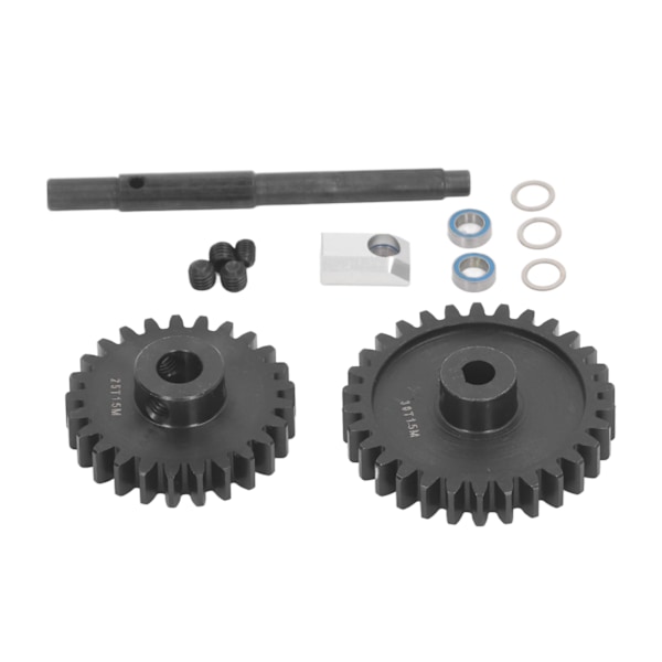 2PCS Spur Gears 1.5M Herdet Stål Gear og Drivaksel Sett Gear Utskifting for Traxxas 1/5 RC Bil 25T+30T