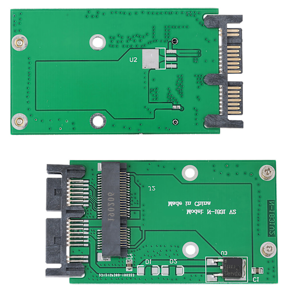 Mini MSATA kort til 1,8 tommer Micro SATA Interface Adapter Converter Card Disc