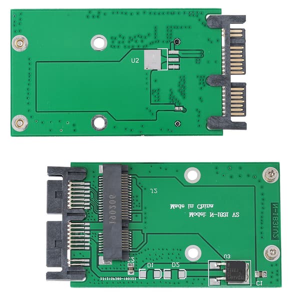 Mini MSATA-kort til 1,8in Micro SATA-interfaceadapterkonverterkortdisk