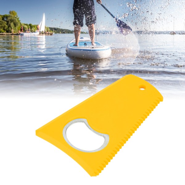 Kvalitet bærbart surfebrett voks kamfjerner rengjøringsverktøy (gul)