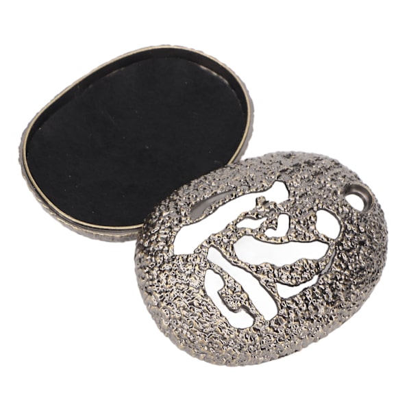 Metal røgelsesholder imiteret rock stil oval form Robust let at rengøre røgelse askebakke til hjemmets meditationsindretning