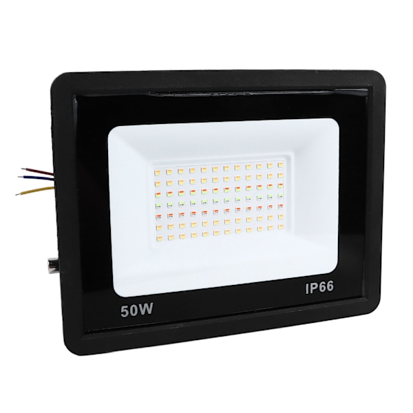 Färgförändrande LED-strålkastare för utomhusbruk, LED-scenbelysning, Bluetooth-smarta strålkastare för Tuya APP-kontroll 220V 50W RGB