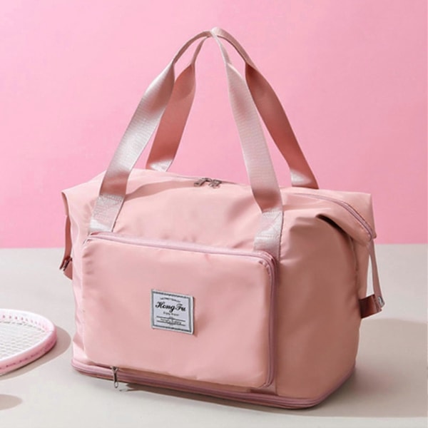 Stor Sammenleggbar Reisebag - Ripesikker Polyester Tote Gym Bag Blå