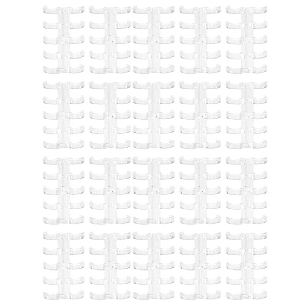 Bindningsringar rymmer 60 ark papper 11 mm bindningstjocklek fri skrivning enkel användning kontorsmaterial transparent vit