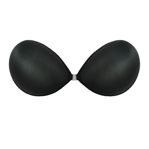 Svart Paddet Stick-On BH D-kopp uten rygg