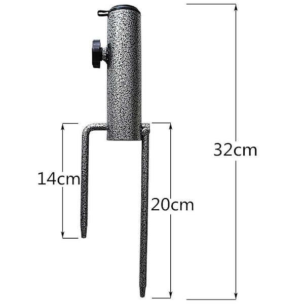 Jordspyd til Parasol Parasol Strandparasol Sandanker Jordspyd Parasolfod Parasolfiksering Tykkelse 28-32mm