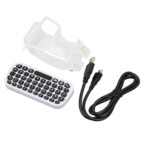 Controller Tastatur Professionel Chat Stemme Trådløs Bluetooth Controller Tastatur med Clip Holder til PS5 Controller