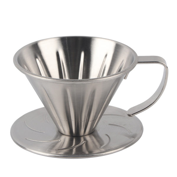 Rostfritt stål Häll över kaffedripper Konfilterkopp Stativ Kaffe Maskin Tillbehör Hemma Kontor AnvändningS