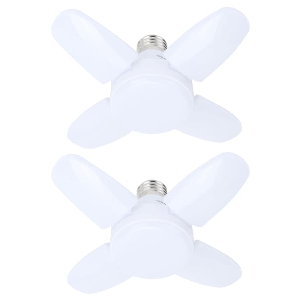2 st 28W 2800LM LED Deformerbar Garagelampa Fläktformad Lager Taklampa