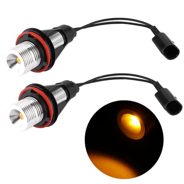2 kpl 6000K 720lm LED-valot Auto Angel Eyes Halo Renkaat Lamppu Sopii E39 E53 E60 E63 E64