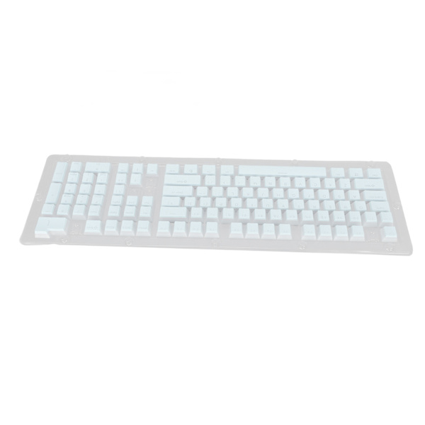 PBT tastaturer Højt lavt layout Dobbeltlag 2 farve 108 taster Mekaniske tastaturer til 61 87 104 108 tastaturer Blå
