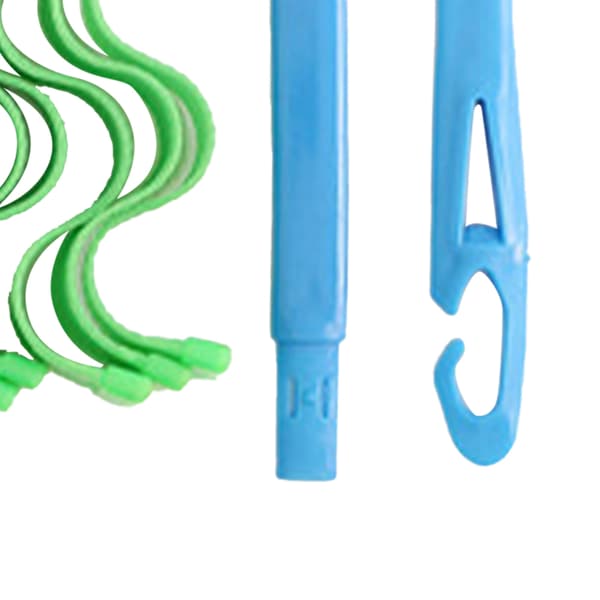 Spiral Curls Styling Kit DIY Plast Hår Spiral Curl Styling Roller för Kvinnor Flickor Extra Långt Hår 25cm/9.8in (18st)