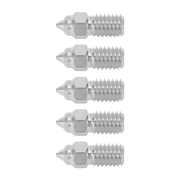 5 st 3D-skrivarmunstycke 1,75 mm M6 höghastighetsmunstycke för Creality Ender 5 S1 0,4 mm